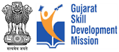 State Emblem of India & Gujarat Skill Development Mission