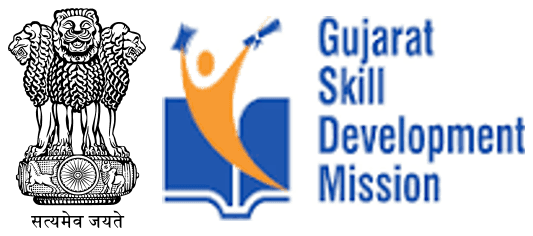 State Emblem of India & Gujarat Skill Development Mission